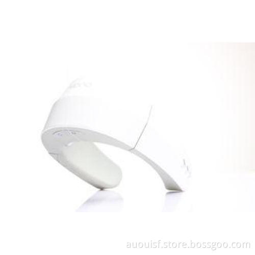White Comfortable Wearable Body Neck Circles Massager For C